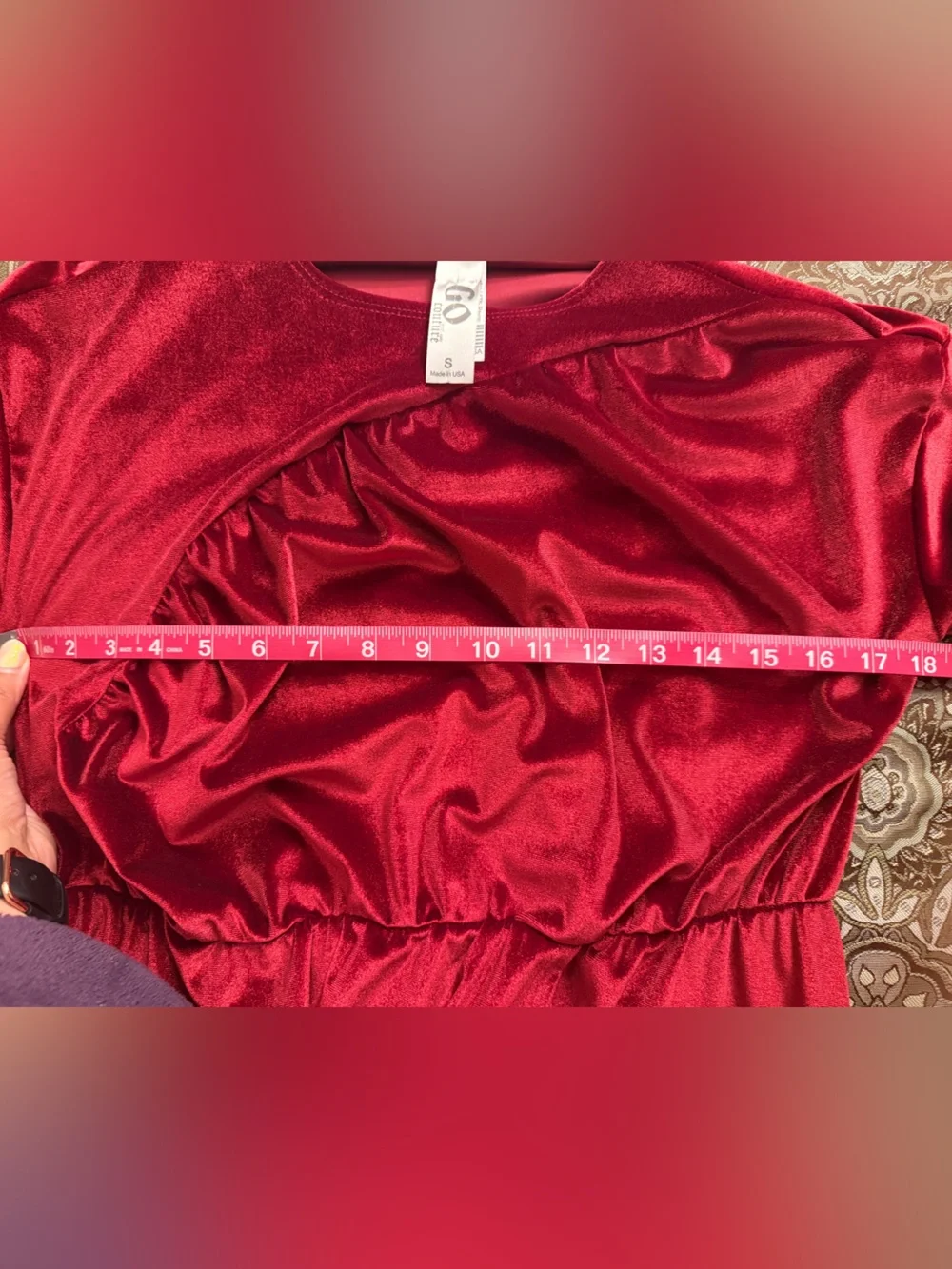 Elegant Velvet Long Sleeve Maxi Dress in Burgundy